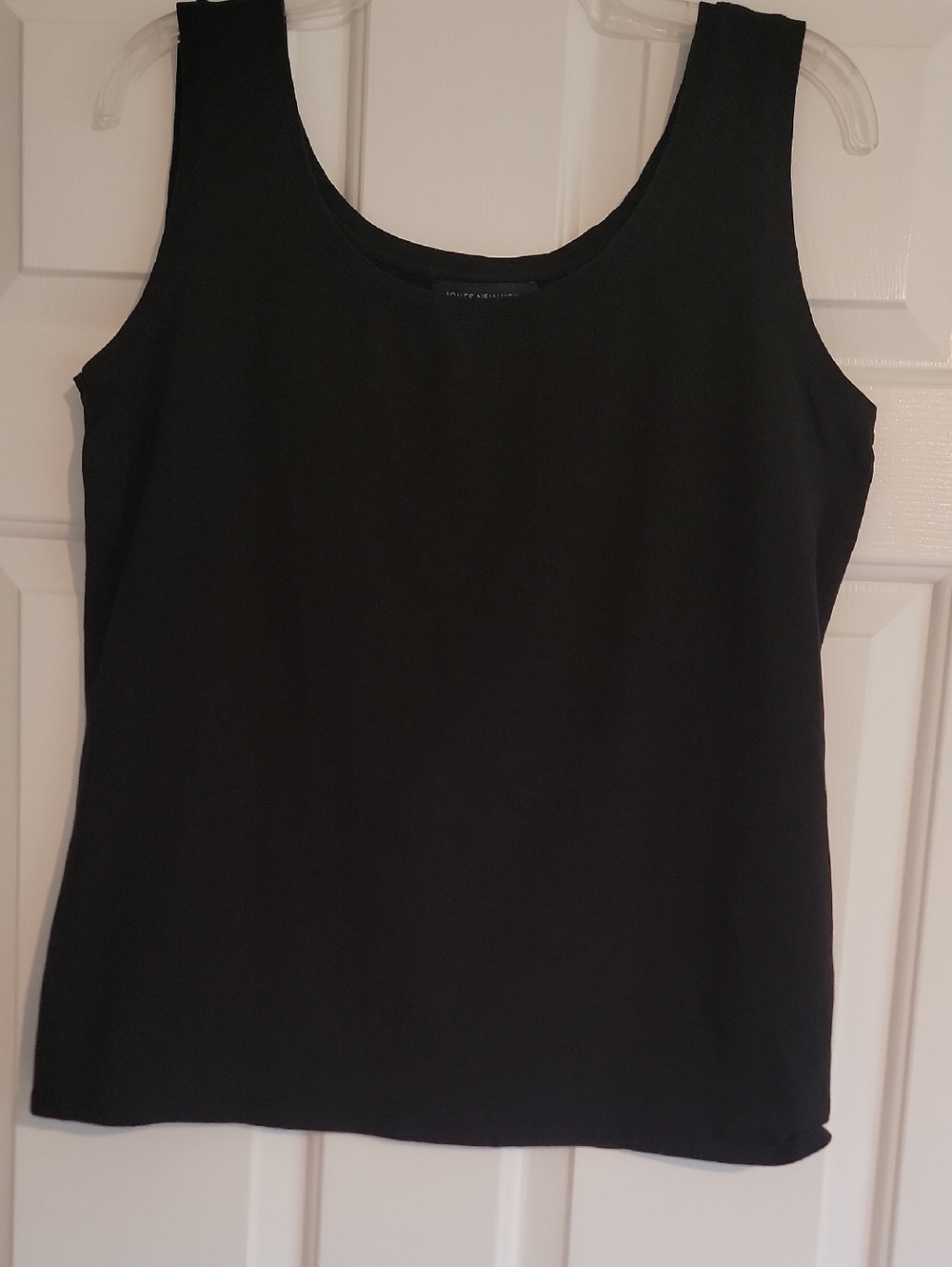 Jones New York Black Scoop Neck Tank,  Size L